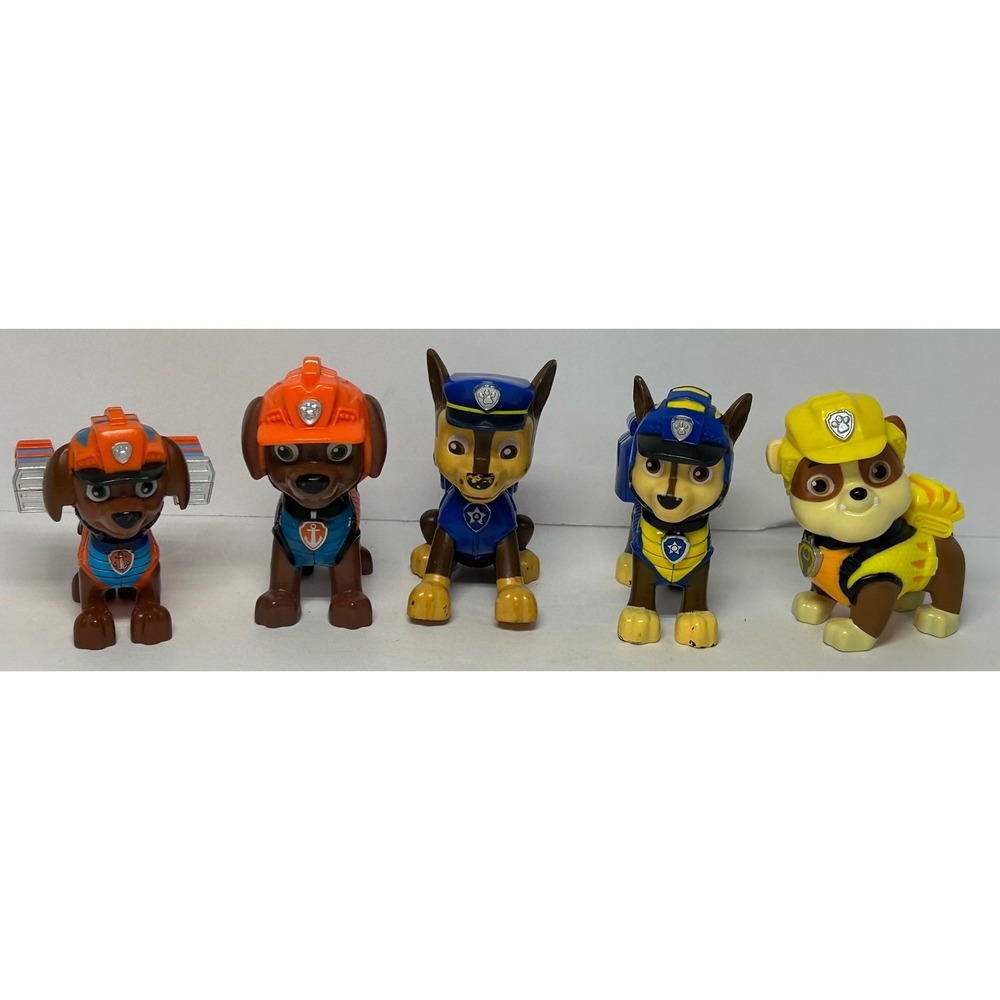 Paw Patrol Figures Lot Chase Rubble Zuma Toys Kids Playset